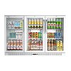 Koolmore 3 Door Stainless Steel Back Bar Cooler Counter Height Glass Door Refrigerator BC-3DSW-SS